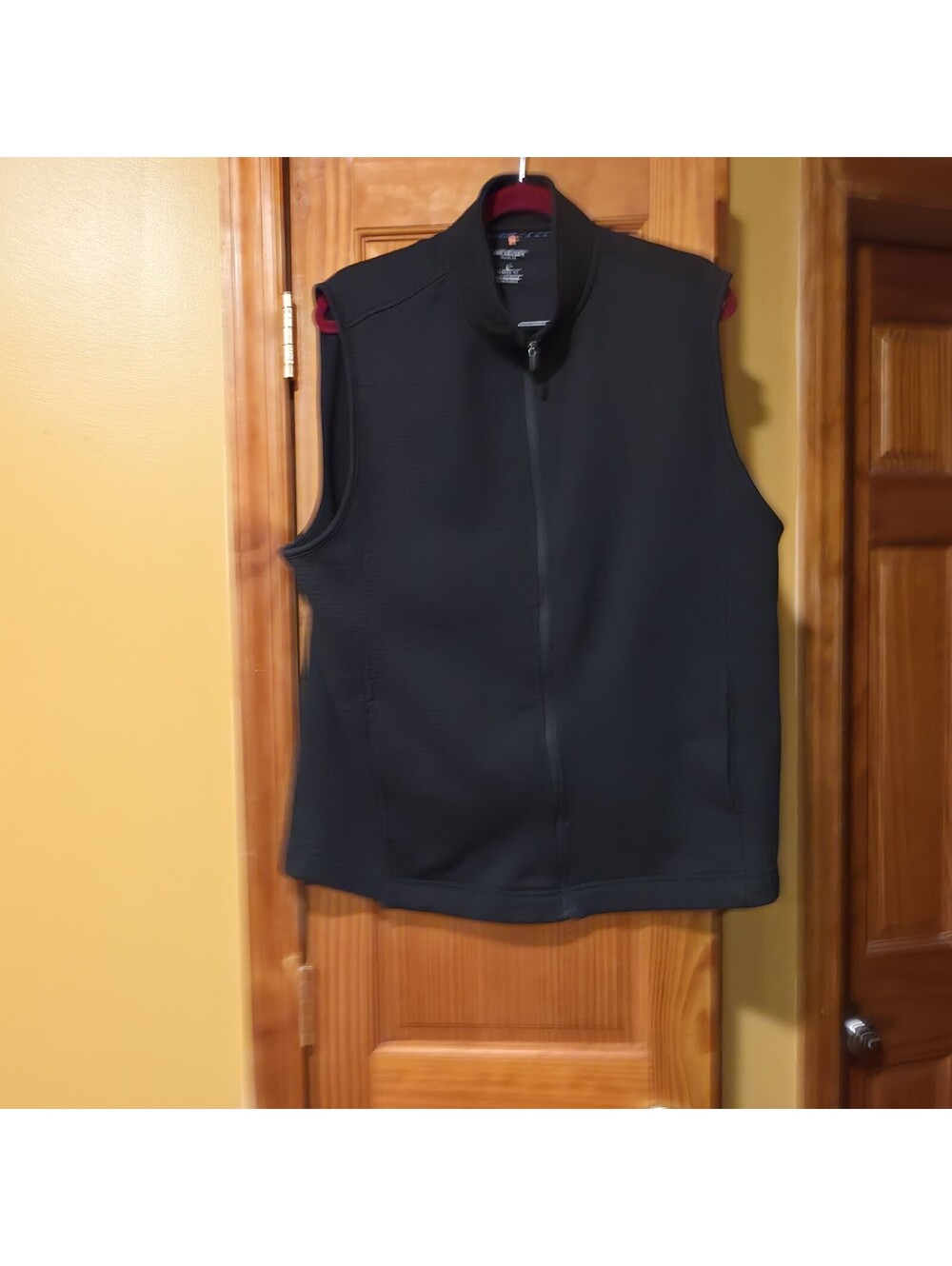 Van Heusen Men’s Black Full Zip Stand-Up Collar Vest w/ Pockets Size L